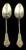 Antique Victorian Derby Silverplate Classical Medallion Warrior Head Spoons Pair