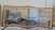 Rare Vtge Mid Century Joe Brotherton San Francisco Asian 4 Panel Screen Painting