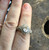 Vintage Deco Sterling Wedding Engagement Ornate Design Quartz Ring Meda Sz 8.5