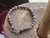 Vintage Sterling Gray Black Pearl Gemstone Silver Bead Beaded Bracelet 7.5”