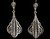 Vintage Sterling Silver Ornate Filigree Openwork Drop Dangle Earrings 2.5”