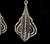 Vintage Sterling Silver Ornate Filigree Openwork Drop Dangle Earrings 2.5”