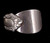 Vintage Mid Century Sterling Silver Recycled Spoon Ring Size Adjustable 5-7.5