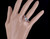 Vintage Sterling Silver Princess Cut Cubic Zirconia CZ Engagement Style Ring 10