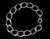 Vintage Silver Plated Large Curb Link Thick Unisex Bracelet 7.5”