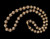 Vintage Mid Century Gold Plated Clear Rhinestone Filigree Beaded Necklace 22”