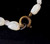 Vintage Art Deco Graduated Mother of Pearl MOP Gemstone Beaded Necklace 18”