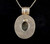 Vintage Sterling Silver Modernist Oval Rainbow Moonstone Pendant Necklace 18"