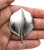 Vintage Crown Trifari Mid Century Brushed Silver Tone Leaf Pin Brooch