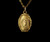 Antique Deco Kiddie Kraft Gf Gold Filled Etched Monogram Pendant Necklace 13”