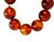 Vintage Baltic Amber Cognac Smooth Deep Color Round 12mm Bead Necklace Stunning 21”