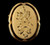 Antique Catamore 12k Gold Filled GF Victorian Floral Etched Oval Pin Brooch 1.25”
