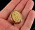 Antique Catamore 12k Gold Filled GF Victorian Floral Etched Oval Pin Brooch 1.25”