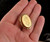 Antique Catamore 12k Gold Filled GF Victorian Floral Etched Oval Pin Brooch 1.25”