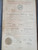 Antique Knights Templar Grand Commandery AL & NJ Decree w/ Official Seal 1920s