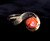 Vintage Gold Over Sterling Silver Carved Coral Rose Flower Ring Size 7
