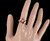 Vintage Gold Over Sterling Silver Carved Coral Rose Flower Ring Size 7