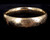 Antique Gold Over Sterling Silver Victorian Floral Engraved Thick Bangle Bracelet 7”