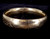 Antique Gold Over Sterling Silver Victorian Floral Engraved Thick Bangle Bracelet 7”