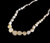 Vintage Art Deco Graduated Mother of Pearl MOP Beaded Necklace 17”