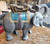 Vintage Functional Cast Iron Coin Bank Circus Elephant Gray Original Paint