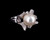 Vintage Maui Divers 14k White Gold South Sea White Pearl Diamond Ring sz 7 w original box