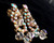 Vintage Juliana D&E Champagne Glass Rhinestone Necklace Bracelet Earring Set