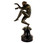 Antique Art Deco Bronze Statue 1920s Nude Woman Dancer Karl Perl Signed Austria