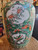 Antique Chinese Famille Verte Porcelain Qing Dynasty Bird Scenic Jar 19th C. 10"