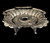 Antique Art Nouveau Barbour Footed Silver Plate Victorian Bride's Basket 19thC