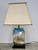 Antique Regency English Porcelain Lamp Pr Kate Greenaway Victorian Pastoral