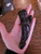 RARE Antique Erotic Ebony/ Wenge (?) Wood Carving Female Figure Fertility Totem - BottleTop- Bottle Top Ornament