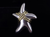 Vintage Taxco Mexico Gold Sterling Silver Starfish Abstract Puffy Brooch 2.25"