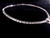 Antique Art Deco DO Sterling Silver Clear Paste Rhinestone Choker Necklace 14.5”
