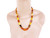 Vintage Baltic Amber Cognac Egg Yolk Smooth Deep Color Round Bead Necklace 19”