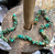 Old Pawn Navajo Royston Blue Green Turquoise Nugget Bead Necklace 18 Reservation