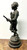 Antique Victorian Spelter Pot Metal Statue German(?) Soldier Infantry 15” Bronze