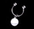 Vintage Sterling Silver Tiffany & Co. Round Ball Key Ring Charm Keychain w Box