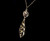 Vintage 14k Yellow Gold Filigree Floral Dangle Sweet Charm Pendant Necklace 16"
