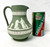 Antique Wedgwood England Cream on Celadon Green Jasperware 6” Etruscan Jug 1899