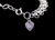 Vintage Sterling Silver 925 Link Chain Heart Bracelet Anklet 9.75”