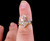 Vintage 10k Golg Hollywood Regency Fancy Fan Marquise 3.6ct Topaz  Diamonds Ring