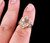 Vintage 10k Golg Hollywood Regency Fancy Fan Marquise 3.6ct Topaz  Diamonds Ring