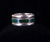 Vintage Sterling Silver 925 Turquoise Inlaid Unisex Thick Ring Band sz 9.5