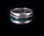 Vintage Sterling Silver 925 Turquoise Inlaid Unisex Thick Ring Band sz 9.5