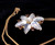 Antique 14k Gold High Quality Moonstone Cabochon Garnet Flower Pendant Necklace 18”