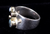 Vintage Sterling Silver Pearl Amethyst Topaz Garnet Ring Band sz 8