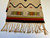 Antique Navajo Woven Wool & Cotton Blanket Rug Runner 36”x18” Diamond Pattern