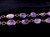 Vintage Mid Century Gold Plated Amethyst Gemstone Nugget Long Necklace 34.5”