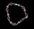 Vintage Sterling Silver 4.5cts Amethyst Celtic Knot Tennis Link Bracelet 7.5"